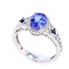 Image 11 : AAA Quality Tanzanite & Diamond 14K Ring