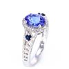 Image 15 : AAA Quality Tanzanite & Diamond 14K Ring