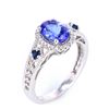 Image 16 : AAA Quality Tanzanite & Diamond 14K Ring