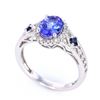 Image 3 : AAA Quality Tanzanite & Diamond 14K Ring