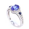 Image 4 : AAA Quality Tanzanite & Diamond 14K Ring