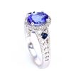 Image 5 : AAA Quality Tanzanite & Diamond 14K Ring
