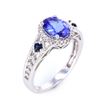 Image 8 : AAA Quality Tanzanite & Diamond 14K Ring