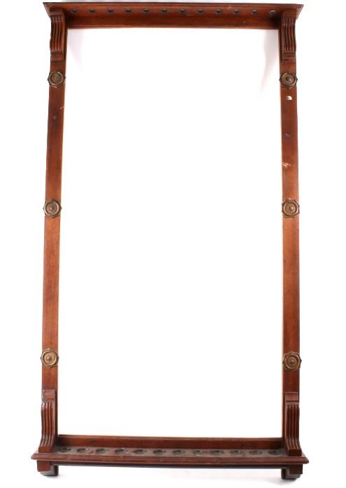 Brunswick Balke Collender Pool Cue Rack 1800's