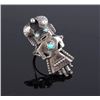 Image 2 : Zuni Native American Indian Kachina Doll Ring Set