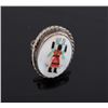 Image 5 : Zuni Native American Indian Kachina Doll Ring Set