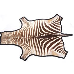 Taxidermy Trophy Zebra Hide Pelt Rug