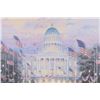 Image 2 : T. Kinkade Framed Print, "Flags Over The Capitol"