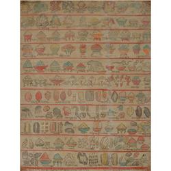Medical Chart withThe Eight Auspicious 19/20C #1011477