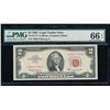 Image 1 : 1963 $2 Legal Tender STAR Note PMG 66EPQ