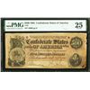 Image 1 : 1864 $500 Confederate States of America Note PMG 25