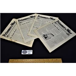 Lot of 4 1940s Red Cross Prisoner of War Newspaper Journals
