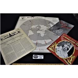 Lot of 1944 Prisoner of War News, 1942 Voices of Britain Booklet and Coronation Booklet