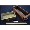 Image 1 : Lot of 1 Vintage Sewing Machine Drawer and 1 Vintage La Fenderich Cigar Box Base