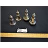 Image 1 : Lot of 2 sets of  Salt and Pepper- One Sterling and One Duchin Creation Weighted Silver