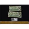 Image 1 : Lot of 2 Bank of Canada  1967 Centennial $1 Bank Notes