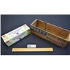 Image 1 : Wood Kraft American Cheese Box and Cardboard Brookfield Cheese Box
