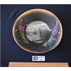 Hattie Nelson Signed Hand Painted Gold Pan