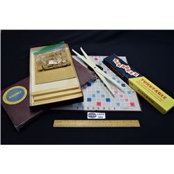 1953 Scrabble Game and Spears Games, England Scrabble Turntable both in Original Boxes