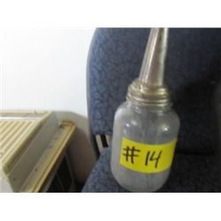 OLD GLASS OIL QUART