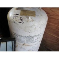 WHITE PROPANE TANK