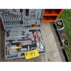 GREY TOOL CHEST C/W QUANTITY OF TOOL