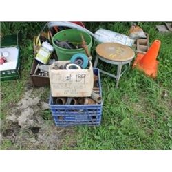 STOOL, PYLON, PIPE FITTINGS & MISC