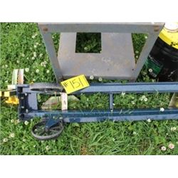 BLUE FOLDING TABLE & GREY TABLE