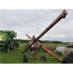 GRAIN AUGER C/W 1 1/2 HP ELECTRIC MOTOR (WORKING)
