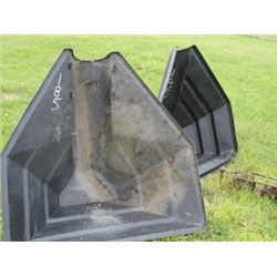 2 - BLACK AUGER HOPPERS