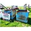 Image 1 : 2 BLUE METAL BINS WITH CONTENTS