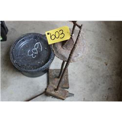 FIREPLACE TOOLS & ENAMEL CANNER