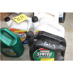 5 JUGS OF OIL