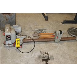 WOOD LATHE & TOOL RACK