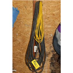 HEAVY DUTY BLACK EXTENSION CORD & YELLOW EXTENSION CORD