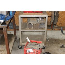 METAL ROLLING TABLE, WELDING ROD & MISC STEEL
