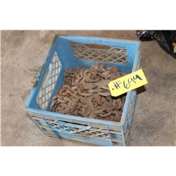 CRATE OF LOGGING CHAINS