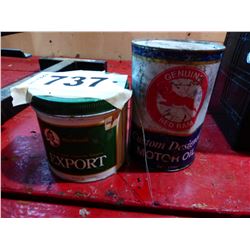 RED RAM OIL & EXPORT TOBACCO TIN