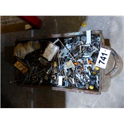 HALF BARREL C/W NUTS, BOLTS, WASHERS, ETC