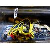 Image 1 : TIE DOWN STRAPS, BOOSTER CABLES, ETC (IN TOOLBOX)