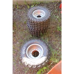 4 - QUAD RACER TIRES:  2 - AT21X7-10 AND 2 - AT20X11-9 (SELL ALL FOR ONE MONEY)