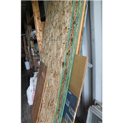 CHIP BOARD & PLYWOOD (APPROX 5 PIECES)