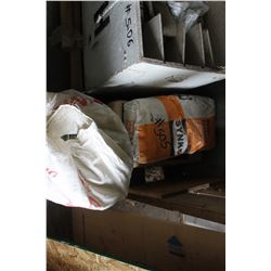 2 BAGS SYNKO WALL & CEILING TEXTURE, PLASTIC FEED BAGS