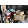 Image 1 : PAILS, SPRAYER, GARDEN SUPPLIES, ETC