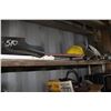 Image 1 : LIGHTS, HARD HAT, SKIDOO PARTS, STEEL, ETC (CONTENTS OF SHELF)