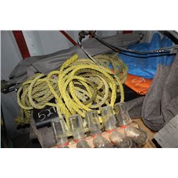 ROPE, HARDWARE ORGANIZER, TARPS, ETC