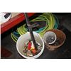 Image 1 : 2 PAILS OF NAILS & HARDWARE, HOSE, ETC