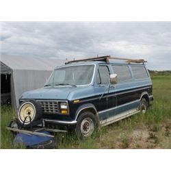 1991 FORD 3/4 TON VAN (BLUE)