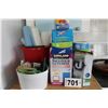 Image 1 : CLEANING SUPPLIES, PAILS, ZIPLOC BAGS, ETC