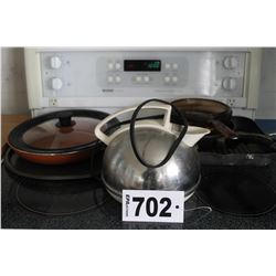 KETTLE, FRYING PANS, GRILL, ETC